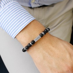bracelet perles personnalisé acier