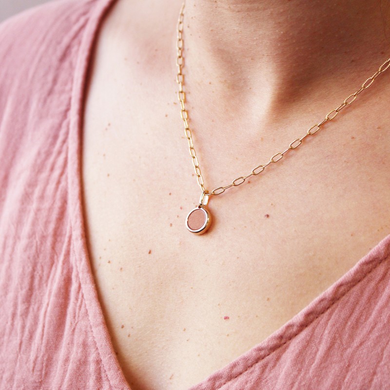 Collier Chaîne Fine En Métal Plaqué Or Longueur 63cm - Bijou Vintage - Occasion